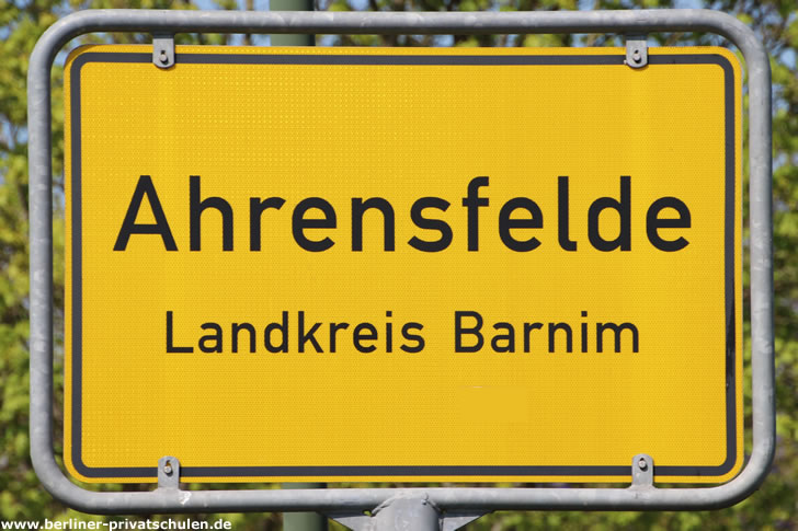 Ortsschild Ahrensfelde