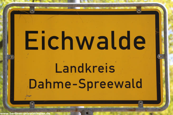 Ortsschild Eichwalde