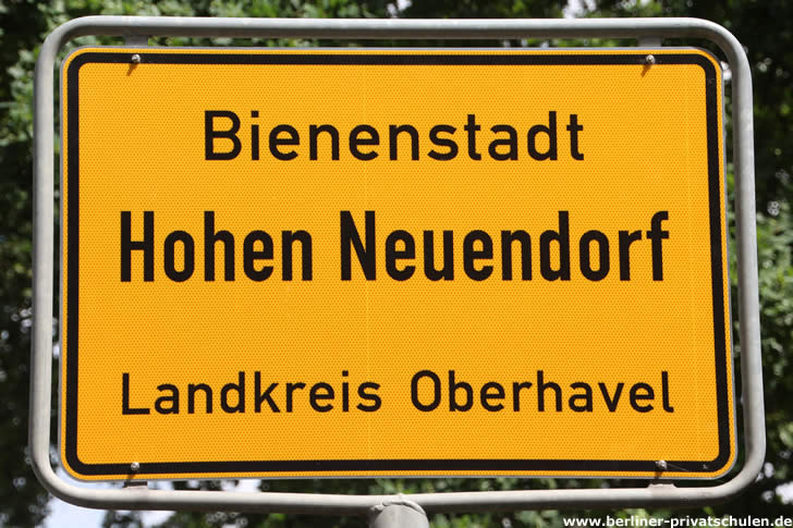 Ortstafel Hohen Neuendorf