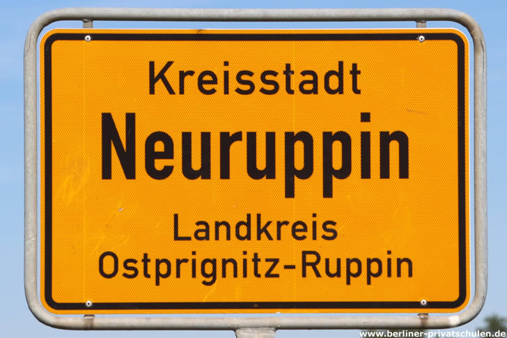 Neuruppin Ortstafel Neuruppin